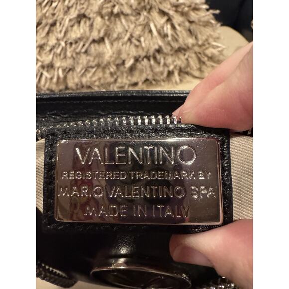 Valentino by Mario Valentino Leather Chain Small Crossbody - Picture 7 of 8